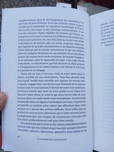 photo d'un extrait la guerre de l'attention (texte complet à venir)