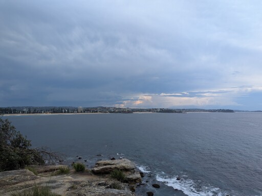 The beach from a lookout